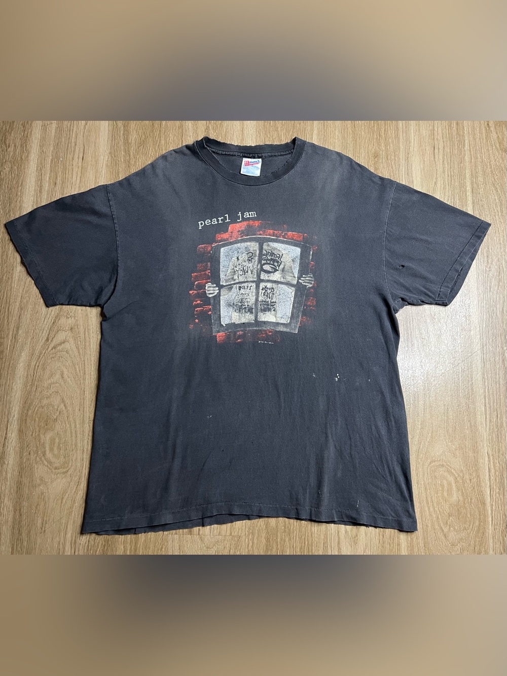 Vintage 1993 Pearl Jam Concert Tour Window Pane T-Shirt Sz XL